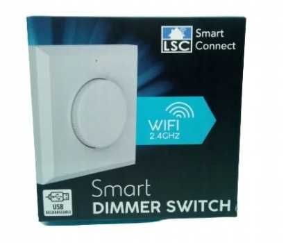 Ściemniacz obrotowy Sterowany Wi-Fi Smart Connect biały