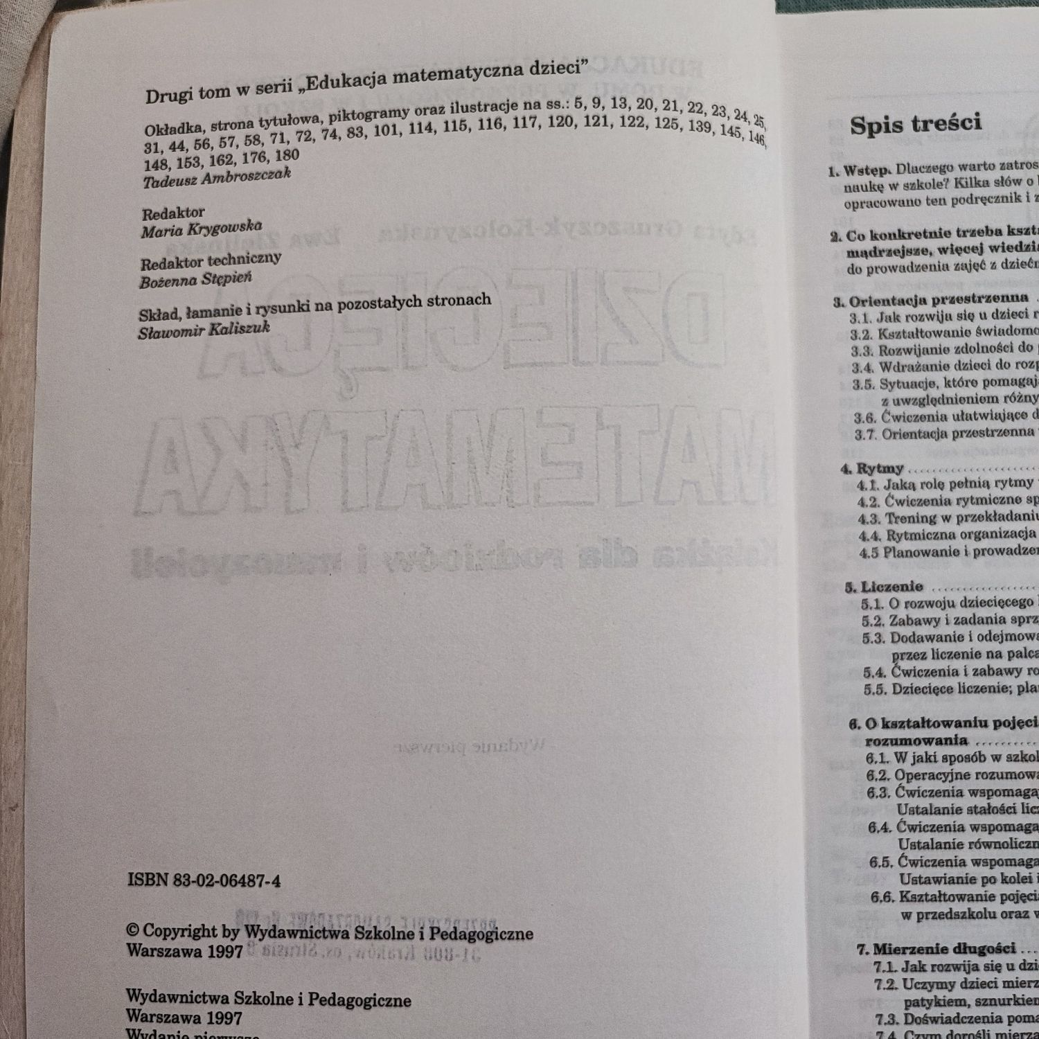 Dzięcięca matematyka E. Gruszczyk Kolczyńska, E. Zielińska