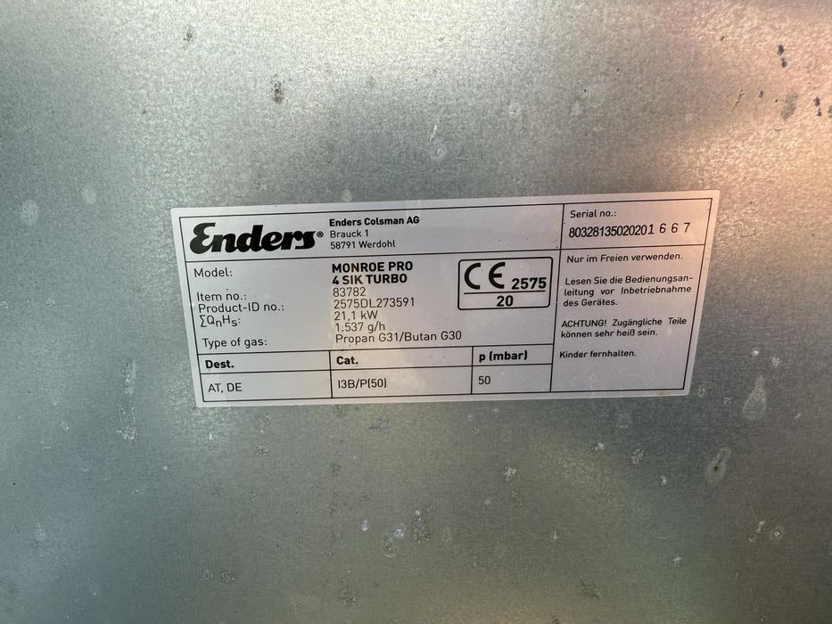 Гриль газовий Enders Monroe Pro 4 Sik Turbo