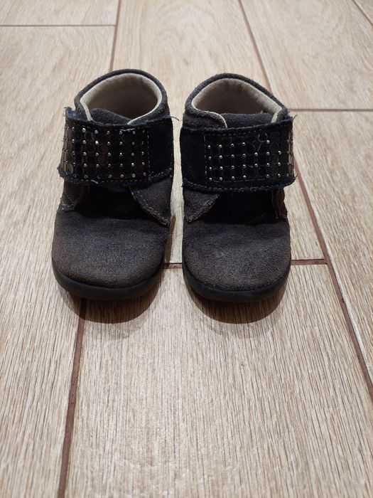 Дитячі чобітки 22 розмір. Натуральна шкіра, замш.