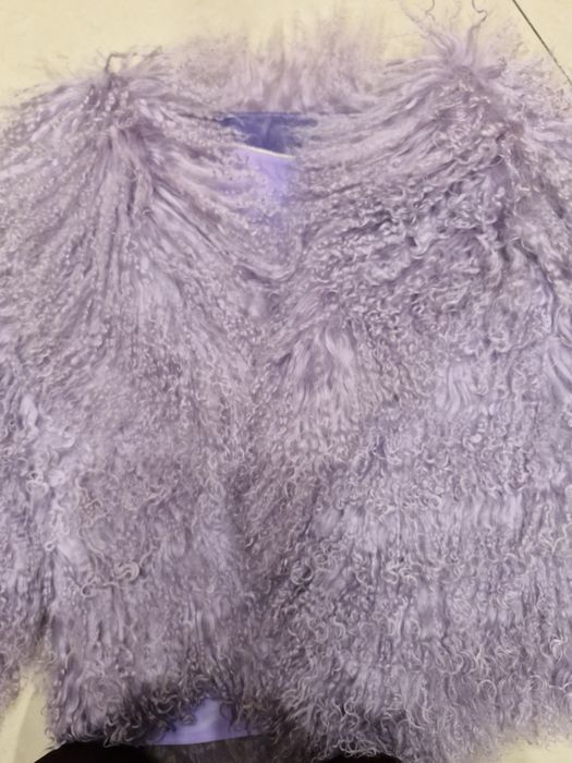 Futro Lila skóra naturalna 38 40