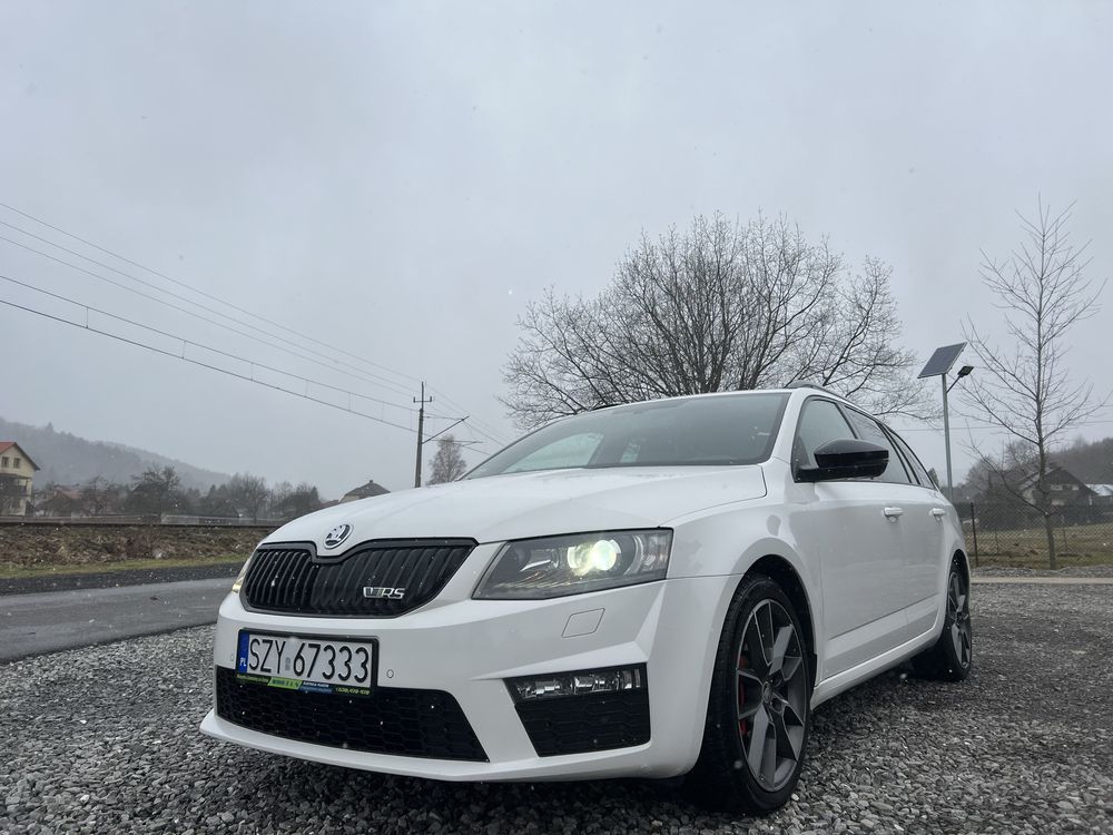 Piękna Biała Skoda Octavia RS*184 KM*Felgi 18 *Climatronic*Raty