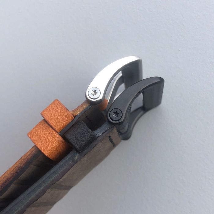 Ремінець Garmin QuickFit 22мм 26мм шкіряний коричневий/чорний браслет