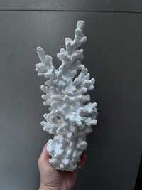 Biały koralowiec figurka ozdobna z żywicy