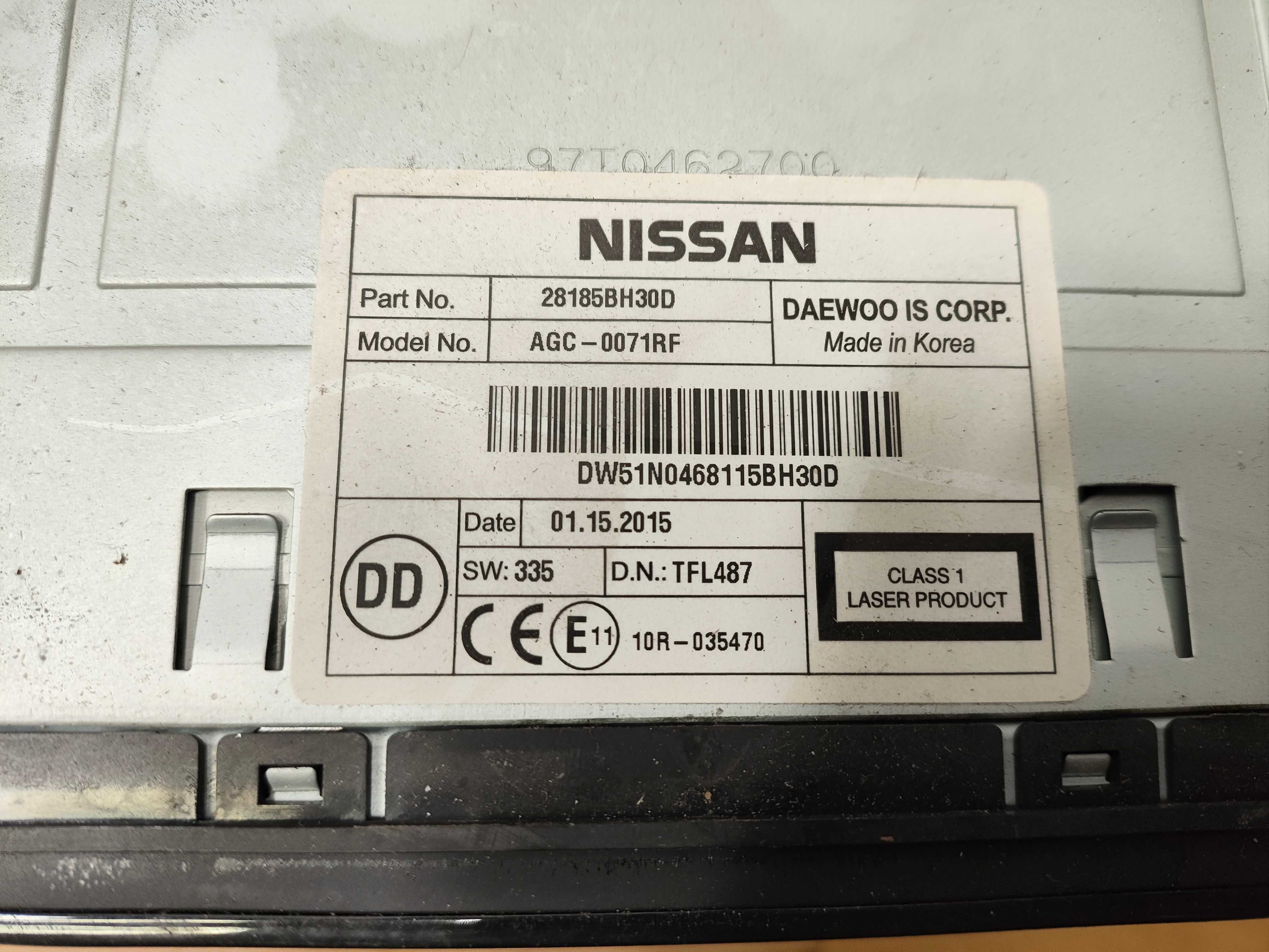 Radio CD Nissan NV200 Note oryginał ładne
