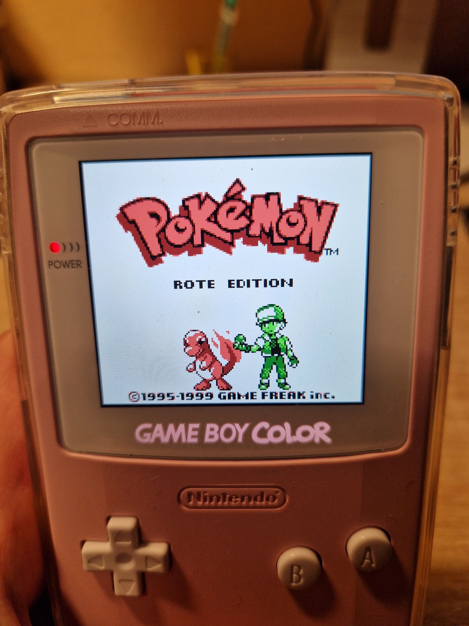 Pokemon Red Edition Game boy Oryginał