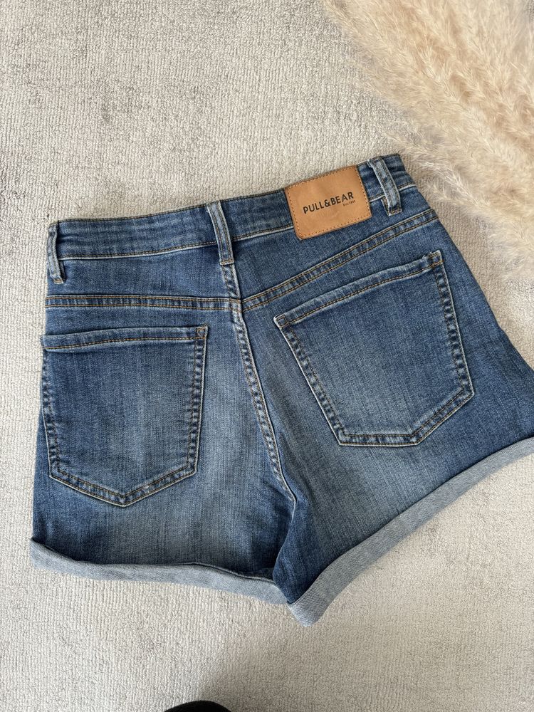 Spodenki shorty jeansowe denim 36 Pull and Bear