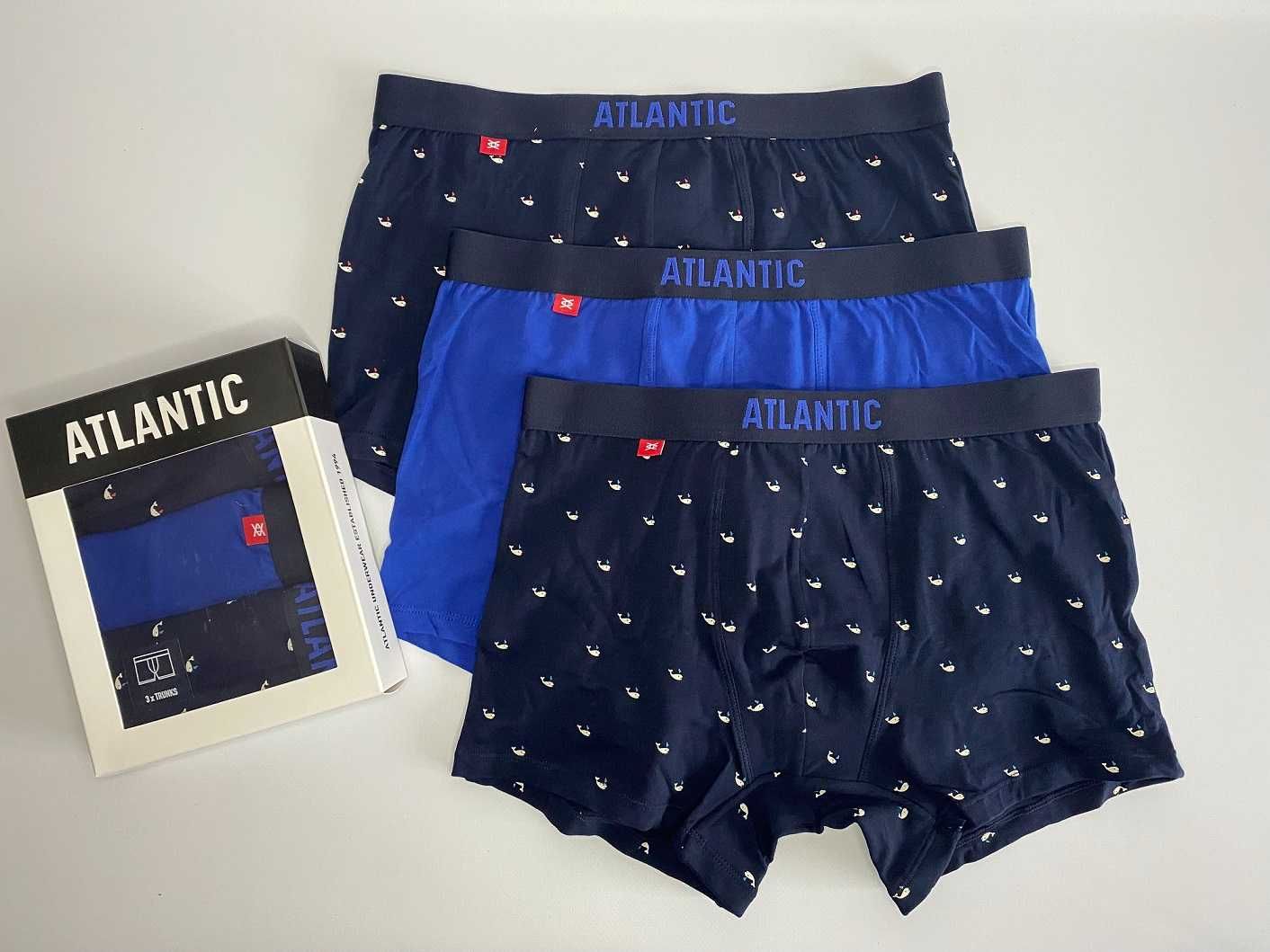 Мужские трусы боксеры чоловічі труси атлантик Atlantic Польша набор 3ш