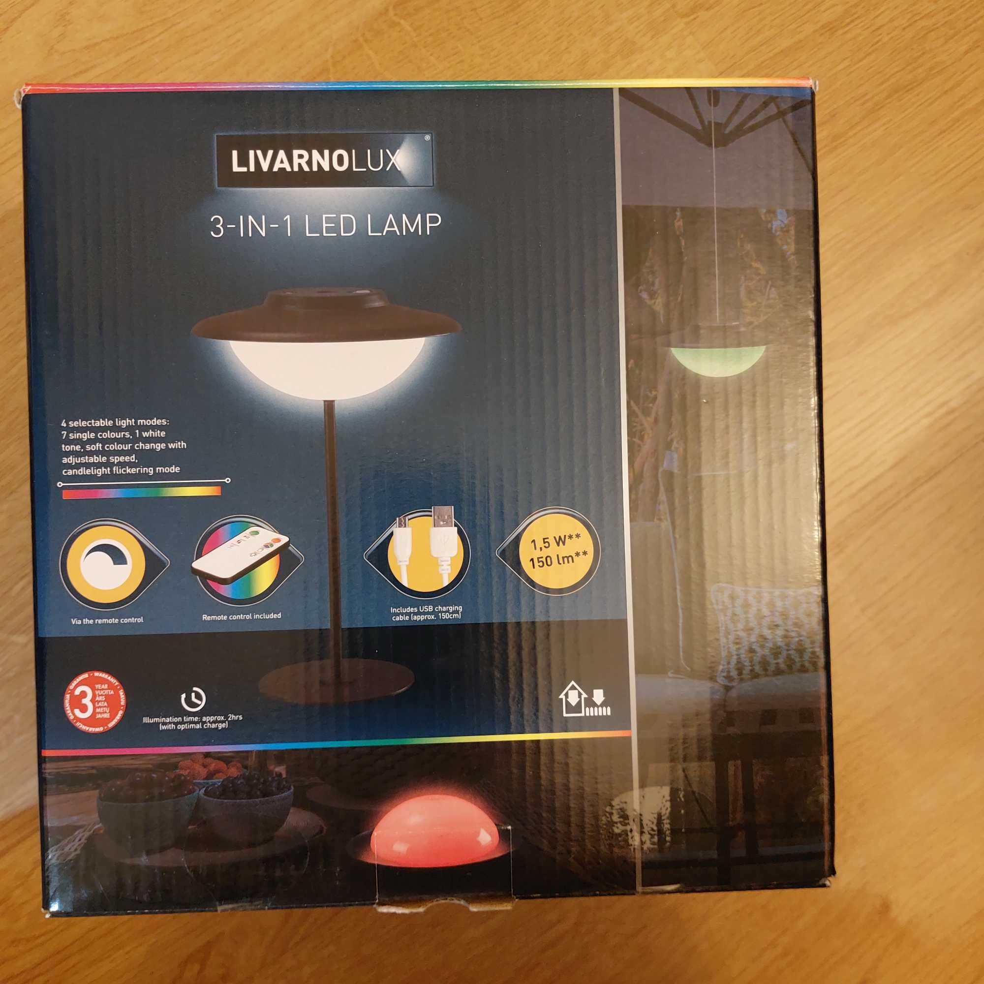 Lampa Livarnolux Lidl 3-IN-1 LED LAMP