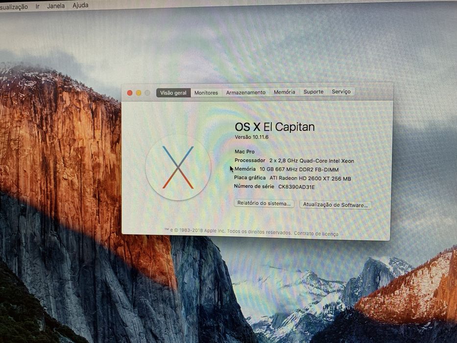 Macpro para desocupar, completo a trabalhar.
