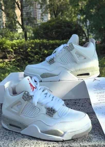 Buty meskie Mokasyny Jordan_4_Retro_White_Oreo R42