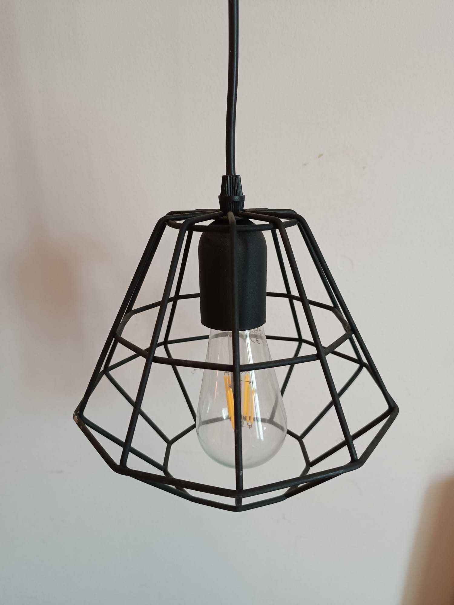 Lampa abażur metalowa