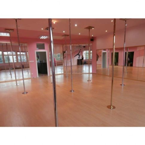 Rura pole dance obrotowo statyczna, chromowana, wysyłka od razu,