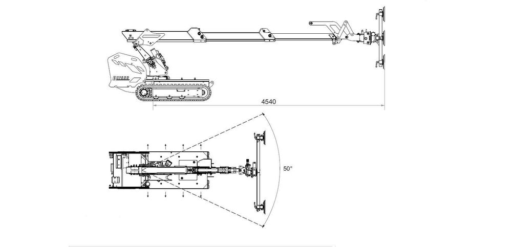 Mini żuraw/manipulator do szklenia okien,fasad wynajem