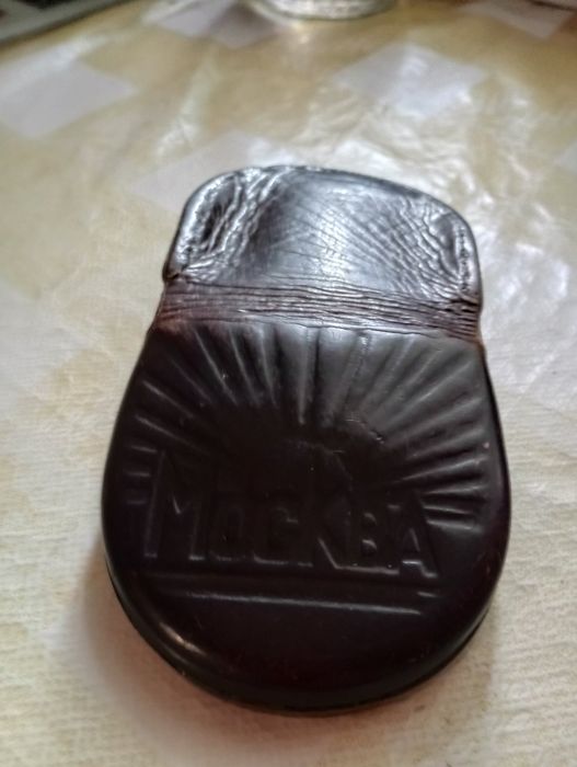 Шкіряний кошельок, гаманець для копійок. Часів ссср