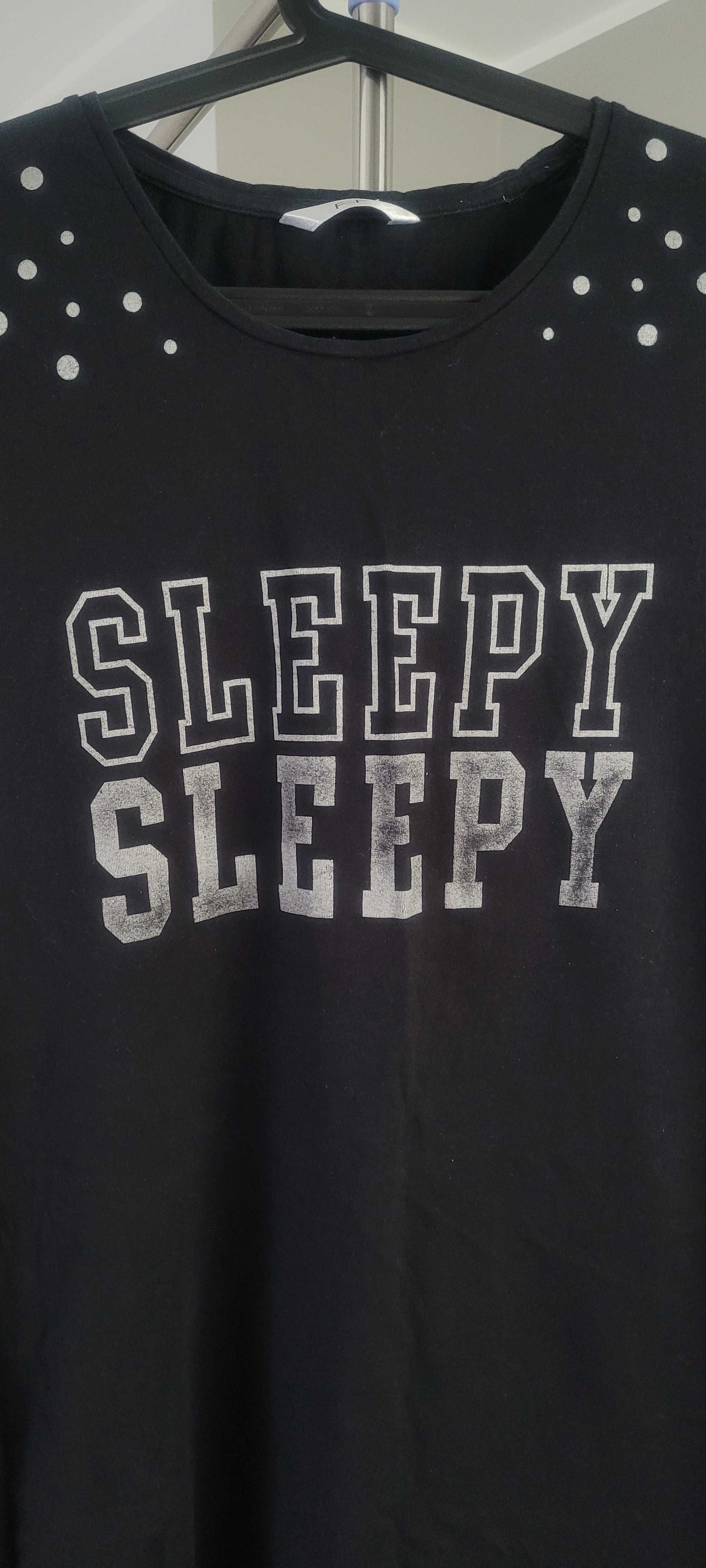Piżama koszula nocna z napisem Sleepy roz. L