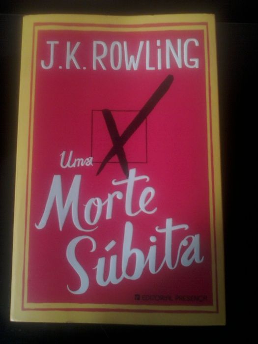 Livro Morte Súbita de J.K.Rowling - Excelente Estado