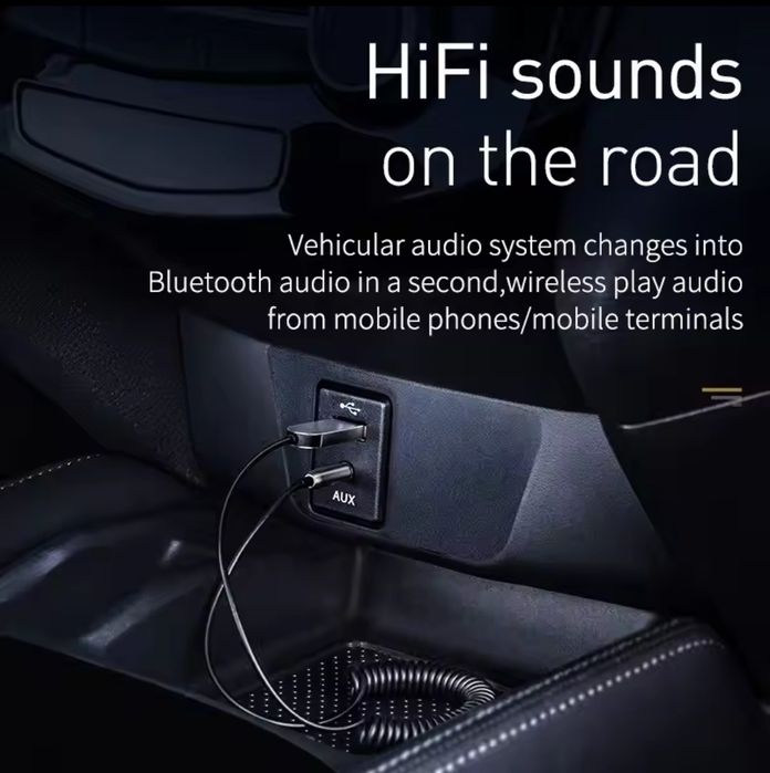 Bluetooth-адаптер AUX Baseus BA01 USB Bluetooth 5.0  (CABA01-01)