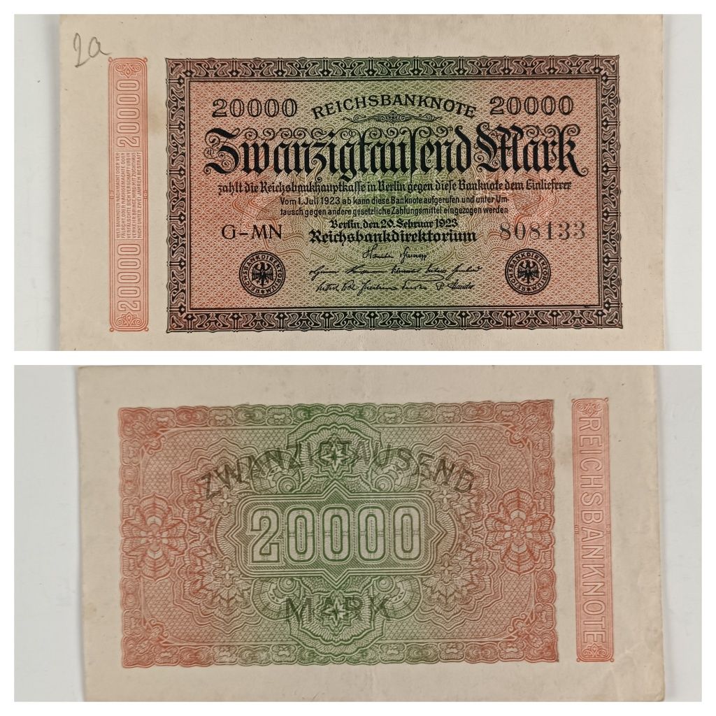 banknot 20000 marek 1922 . Niemcy