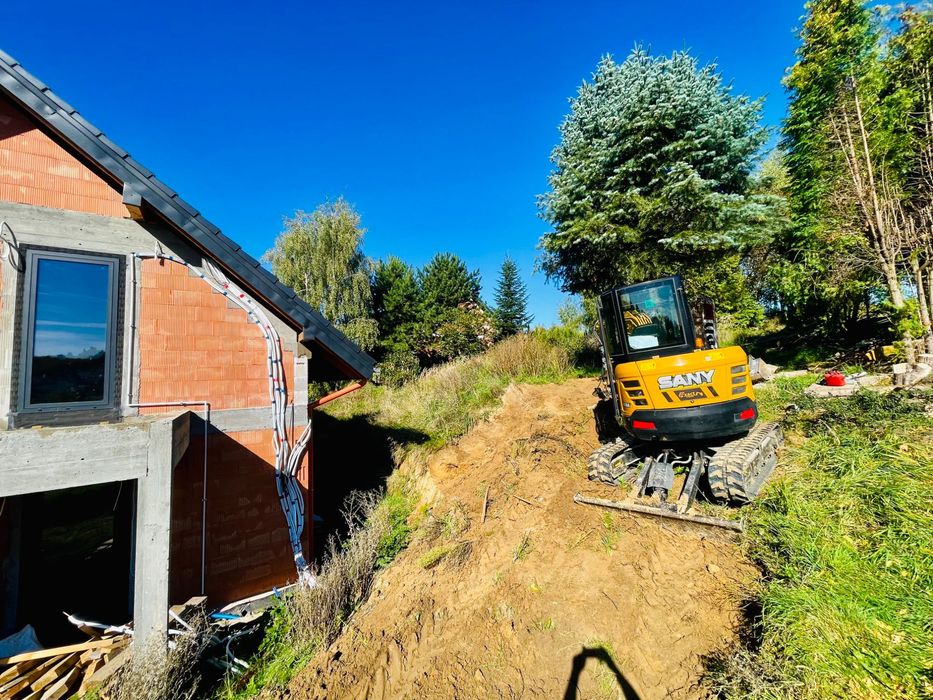 Koparka , transport kruszyw , transport betonu , minikoparka ,