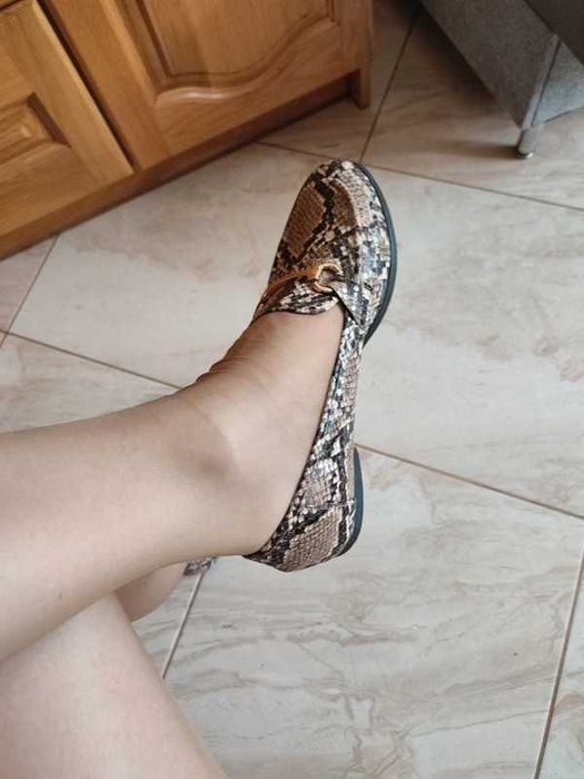 Mokasyny wężowe Vices 39 eleganckie