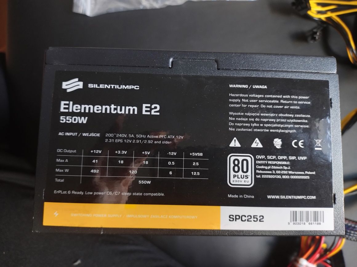 Zasilacz do komputera - Elementum E2 550W