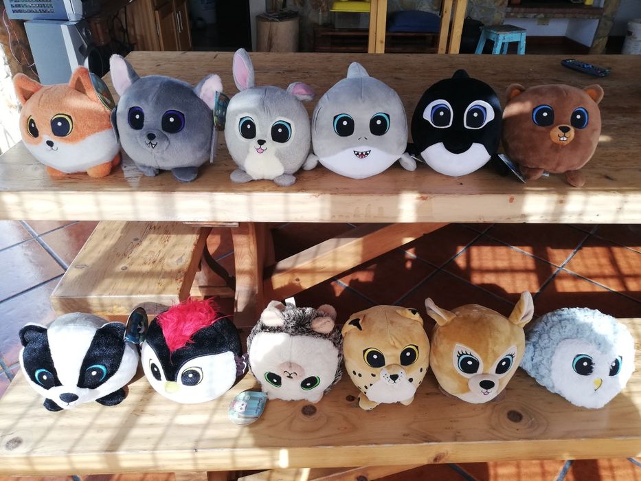 12 Bonecos peluche novos