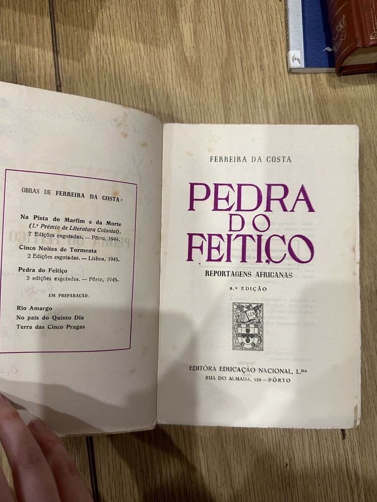 livro raro Ferreira da Costa - Pedra do Feitiço.