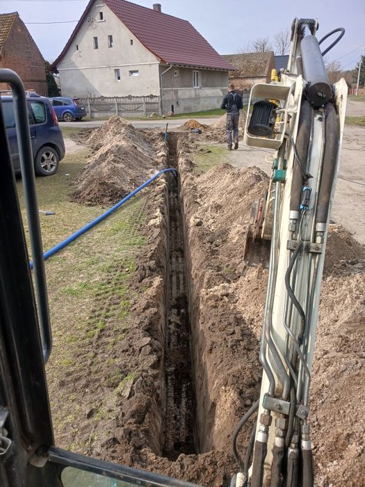 Usługi minikoparka, koparka drenaże prace ziemne 100zł/h wywrotka odw