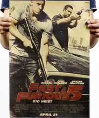 Plakat z filmu Szybcy i Wściekli Rio Heist Fast and Furious 51,5x36cm