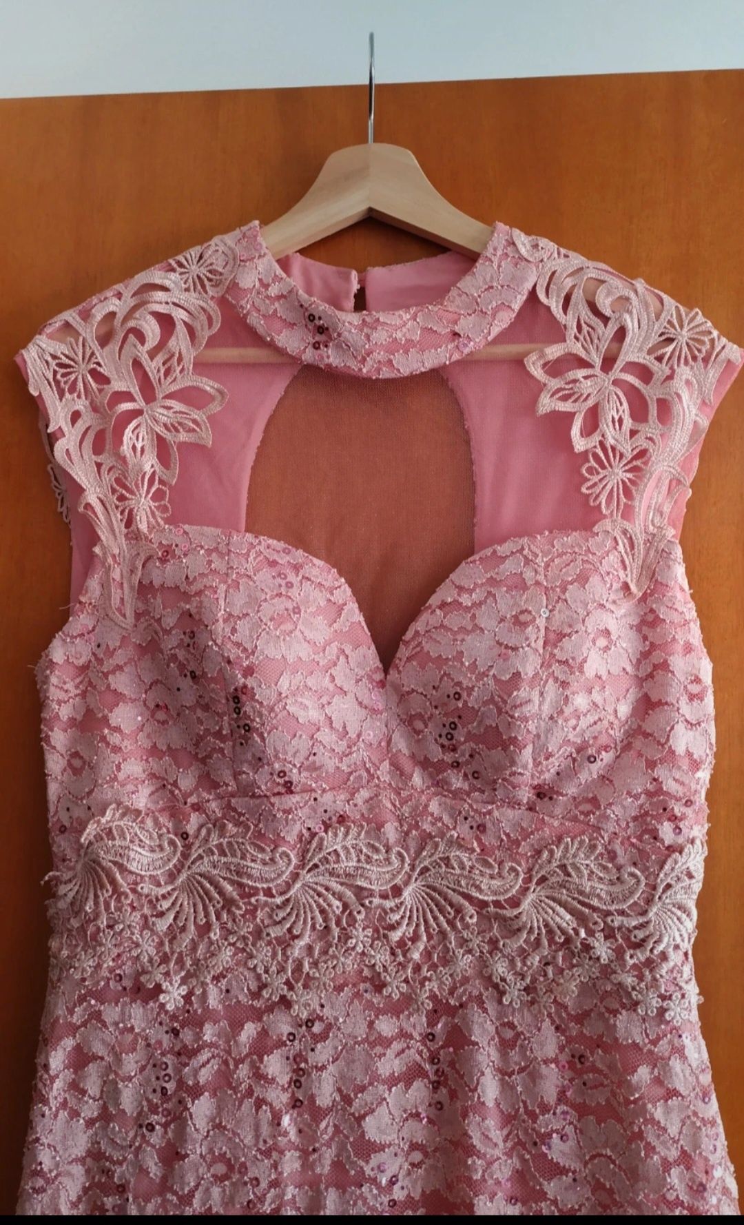 Vestido de cerimónia Rosa Chá