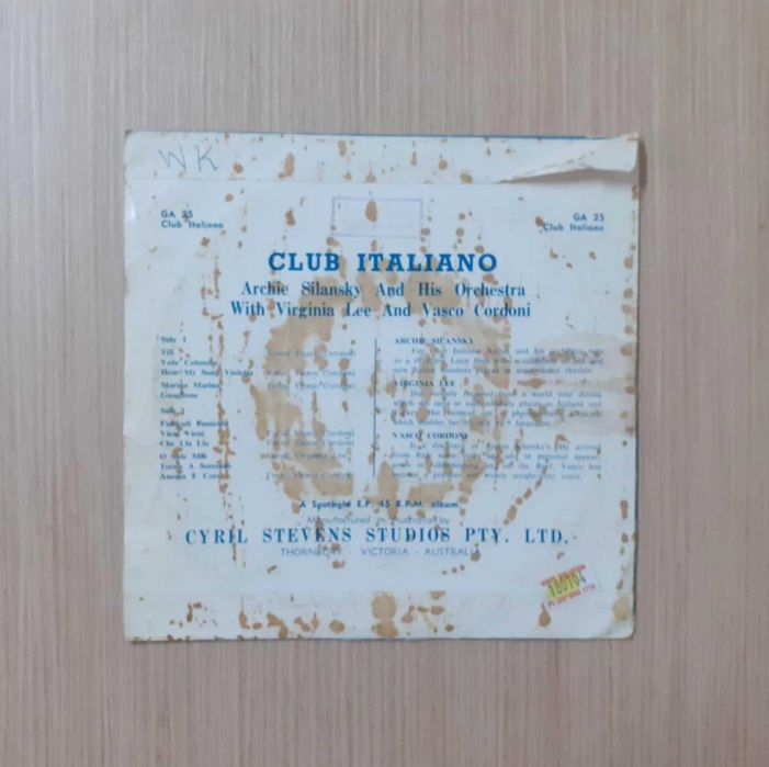 Archie Silansky With Virginia Lee And Vasco Cordoni - Club Italiano