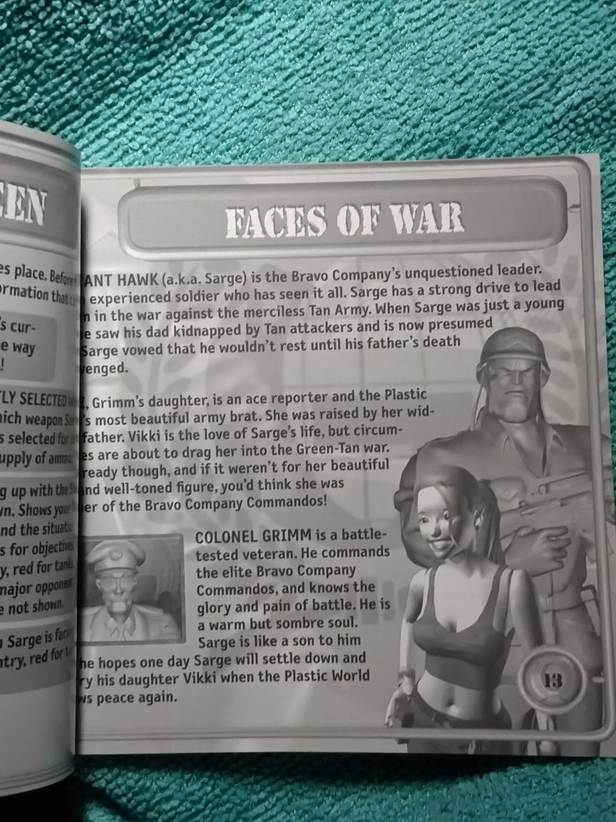 Ps1 Army MEN Sarges Heroes psx psone Książeczka Manual Angielski