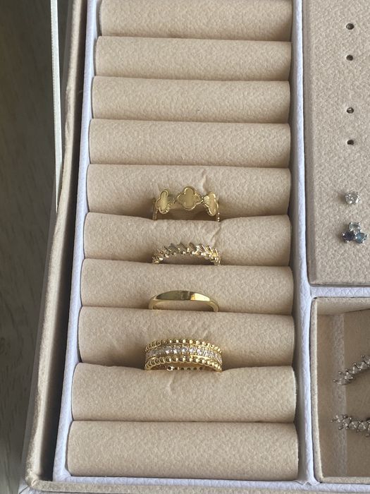 Aneis dourados aço inoxidável