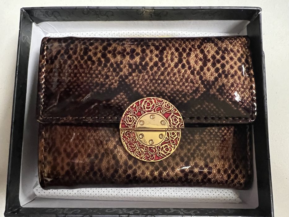 Portfel skórzany 10.5 cm/ 8 cm