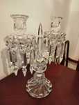 Par de candelabros de cristal da marca Baccarat em perfeito estado