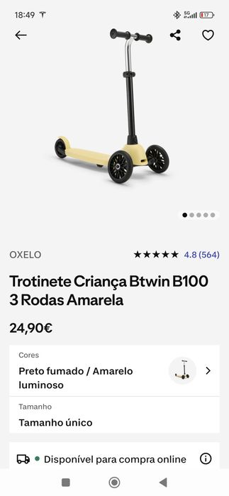Trotinete criança