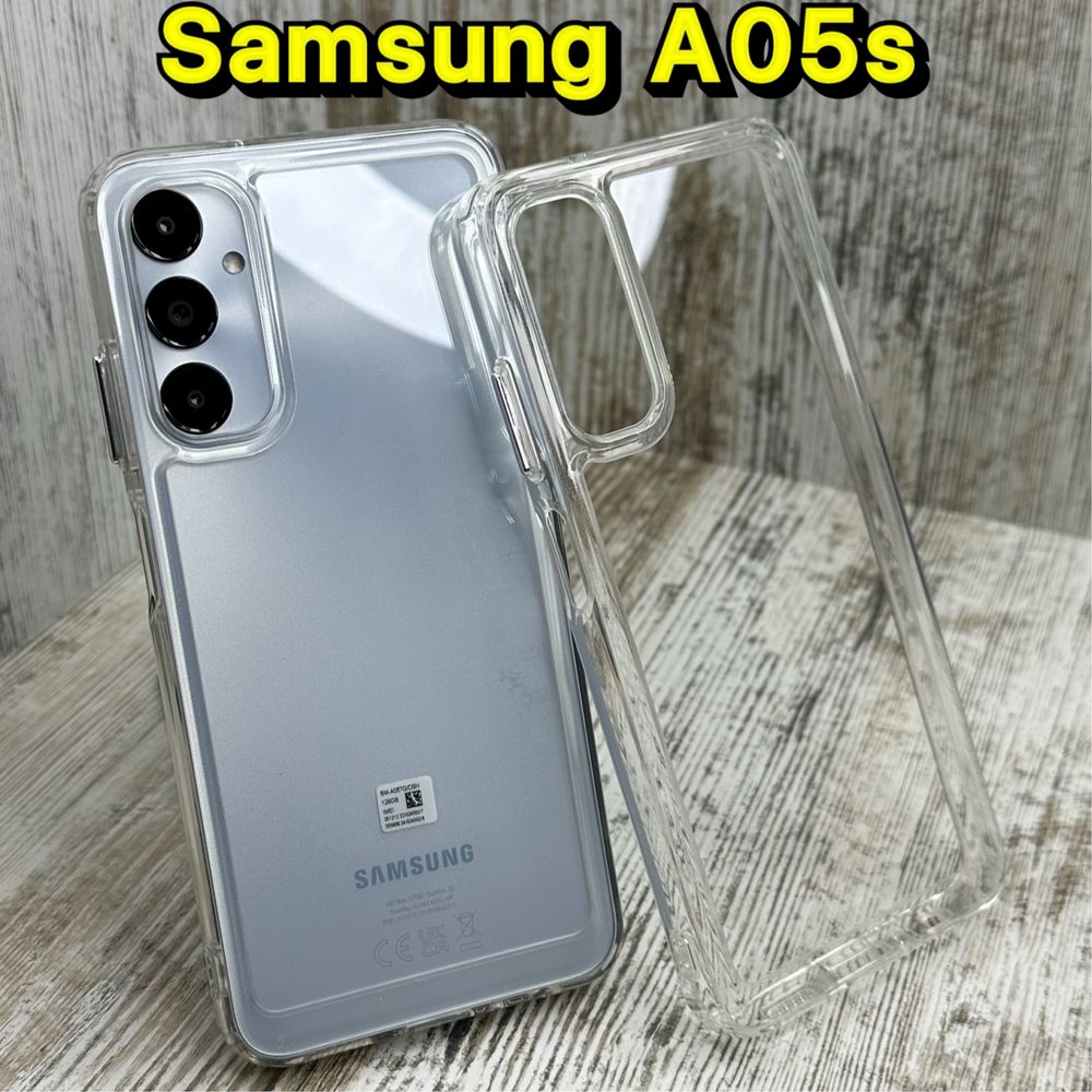 Чехол прозрачный Clear Case на Samsung A05s. Пластик + силикон