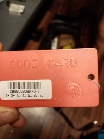 Продам code card із ключом на вольцваден