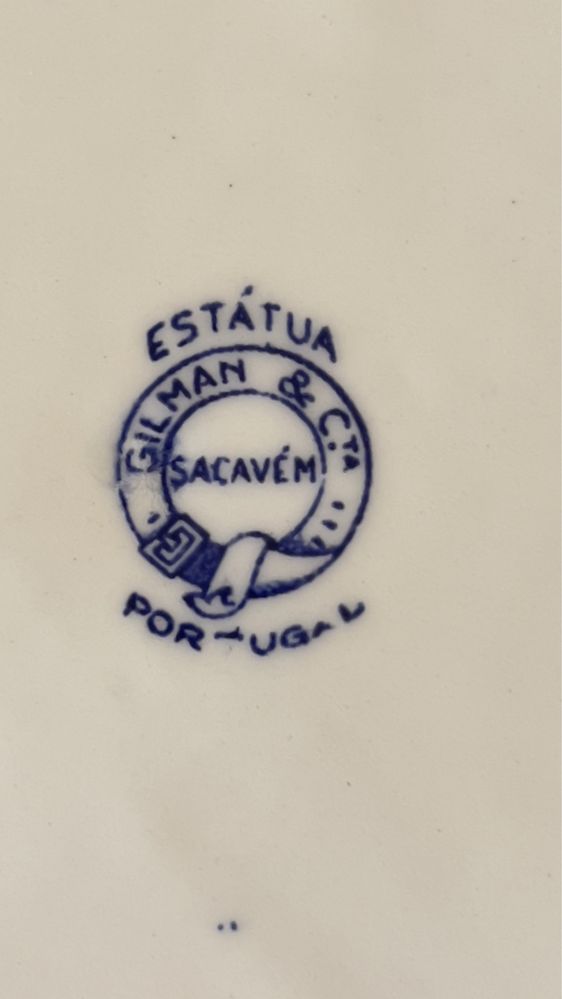 Pratos Louça de Sacavém Azul