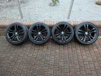 Felgi BMW 18 cali 5x120 styling 397 czarne f30 f31 koła letnie TPMS