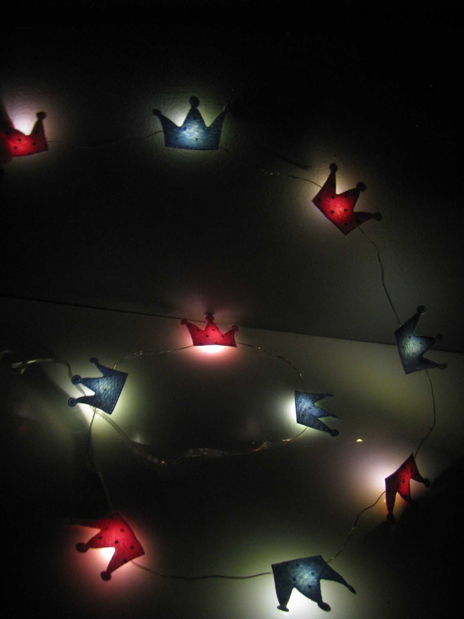 nowe dekoracyjne lampki LED korony księżniczki łańcuch świetlny