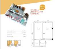 Затишна квартира на Биковні за 26705$ Акція!