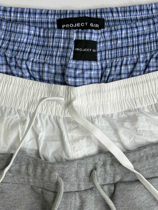 Штани Project GR 3 пояса спортивки sweatpants opium сірі штаны серые M