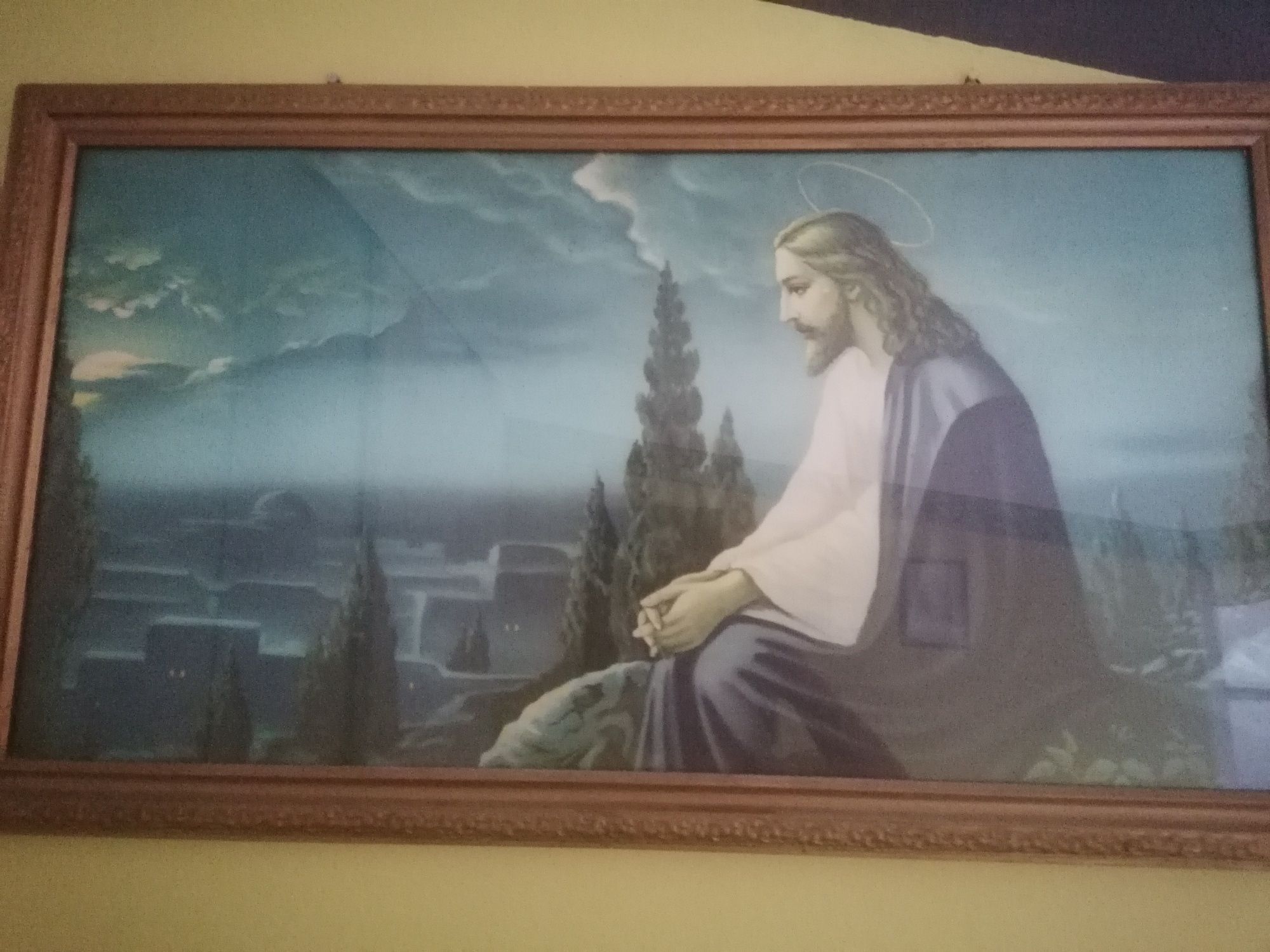 Obraz w złotej ramie 

JEZUS NA WZGÓRZU