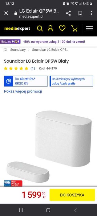 Saundbary nowy bialy Lg