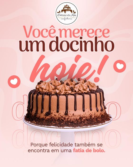 Bolos caseiros fresquinhos - Feitos com Amor!