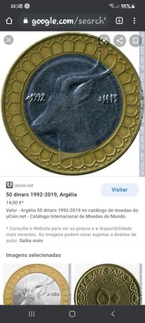 Moeda 50 Dinars Argelia