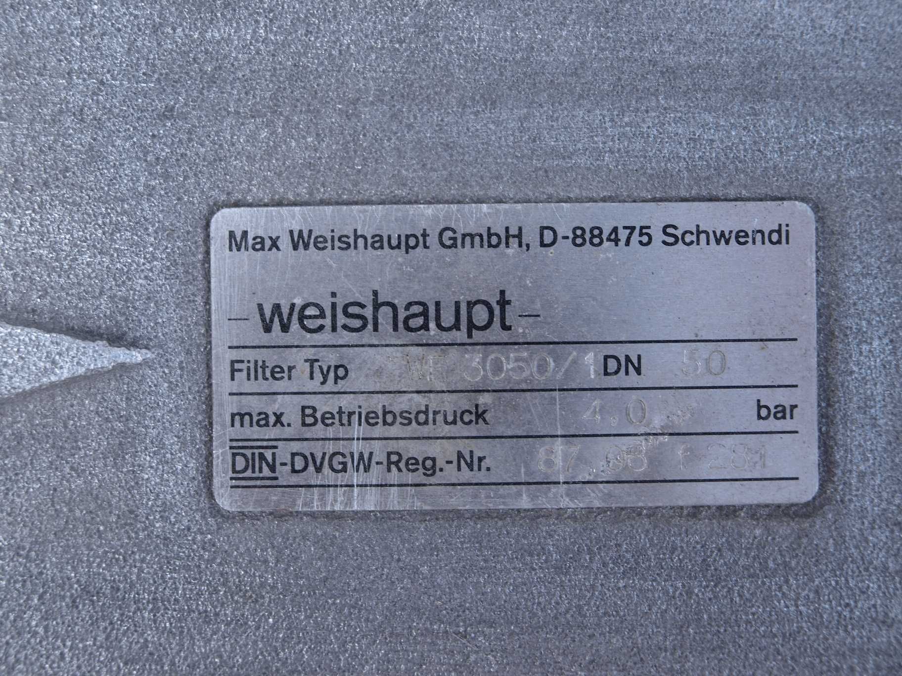 Weishaupt Filtr gazu WF 3050 Dn 50 - wyk. aluminium