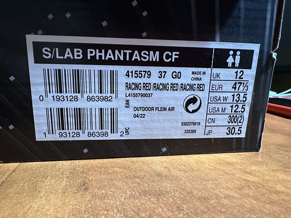 Buty do biegania Salomon S Lab Phantasm CF - rozmiar 47 1/3   - NOWE !